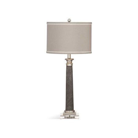 BASSETT MIROR CO INC Bassett Mirror L3343TEC Savona Table Lamp; Gray Shagreen L3343TEC